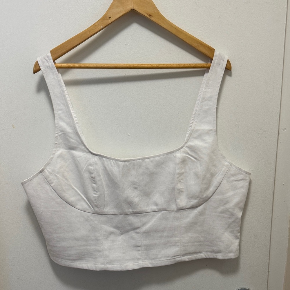 Banana Republic Factory White Tank Top